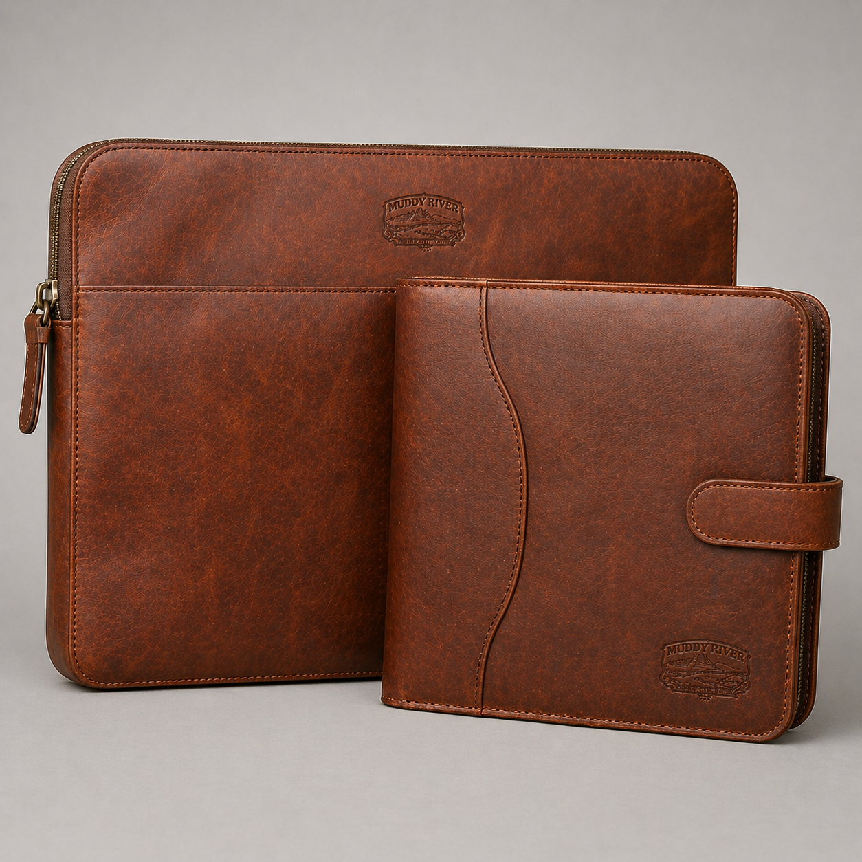Chestnut leather organizer